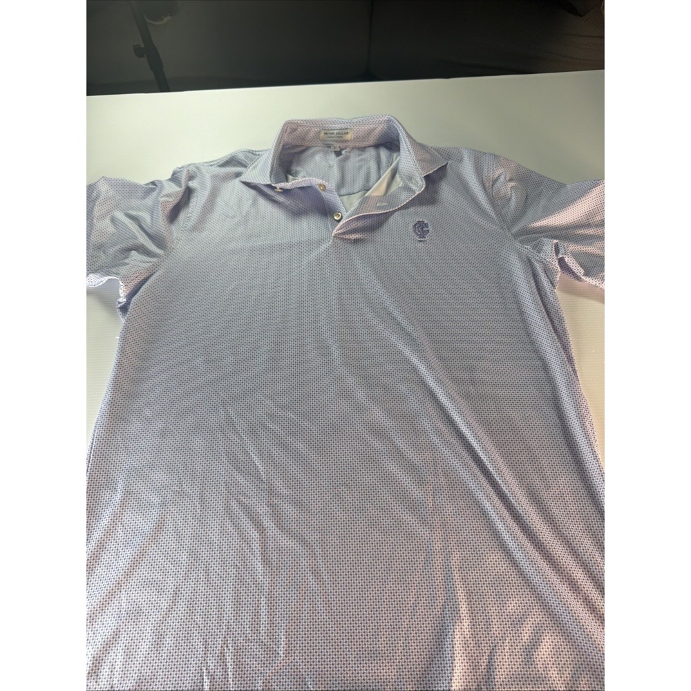 Peter Millar Summer Comfort Men's M Printed Performance Golf Polo